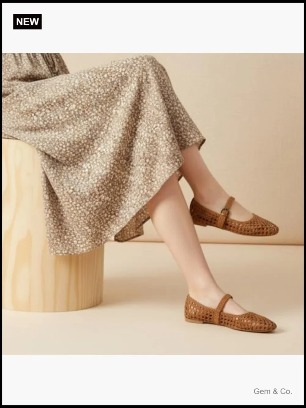 Hand Woven Mary Jane Flats with Adjustable Buckle and Memory Foam